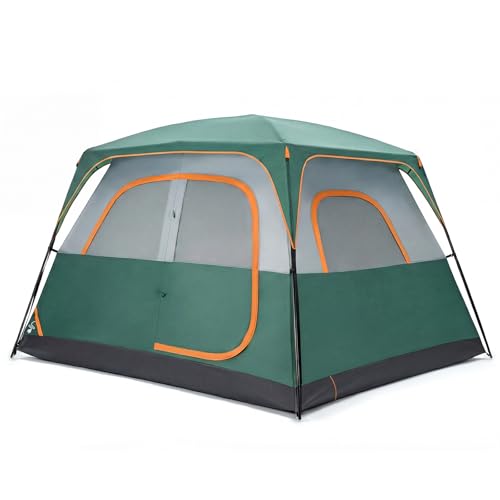 NEWBULIG 6 Person Camping Tent, 81.1 in Tall Waterproof Easy...