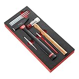 Contenu : 1 pièce Facom MODM.MI7 - Module Mousse Outils de Frappe avec Chasses-Goupilles Longs - Argent