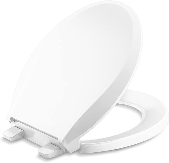 KOHLER 4639RL0 Cachet ReadyLatch RoundFront Toilet Seat, QuietClose