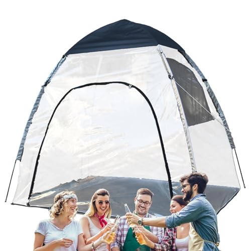 Carpa Burbuja Transparente PVC 180x130x160cm Para Camping miniatura 7