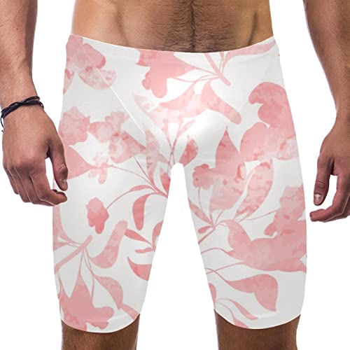 Maillot de bain pour homme short de plage floral rose multicolore