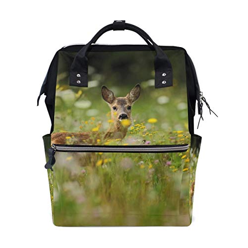 Roe Deer Diaper Bags Mummy Tote Bags Large Capacity Multi-Function Backpack