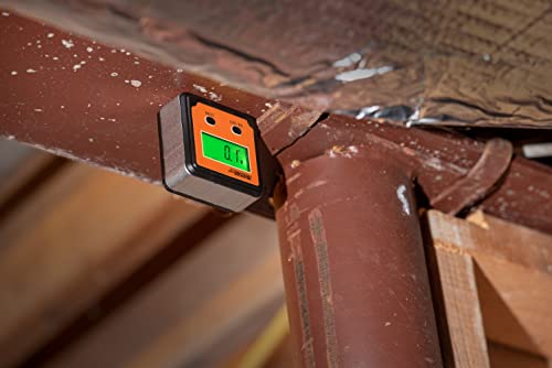 Image of Johnson Level & Tool 1886-0000 Magnetic Digital Angle Locator w / 2 Buttons, Orange, 1 Locator