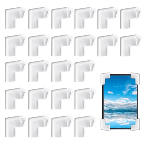 24Pcs Edge Foam Protection Corners for TV Frame Photo Mirror Packing Foam Corner Protectors for Shipping Moving Foam Packing Material for Shipping