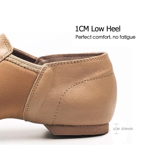 Jazz Shoes for Girls: Leather Dance Shoes for Women - Slip-on Dancing Shoe for Unisex Adult and Boys2