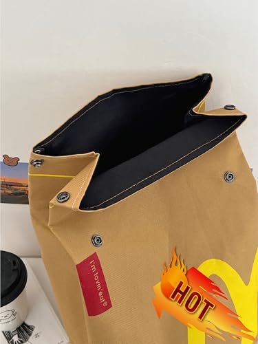 Yxtxgua Classic Retro Backpack Bag Creative Imitate Paper Large Capacity Backpack Casual Canvas Bag Funny Gift For Women Men thumb #4