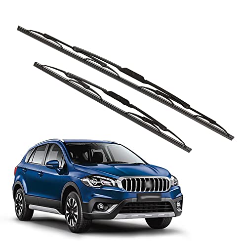 Image of Kylo Windshield Wiper for Scross /Conventional and Traditional Metal Type Windshield Water Repellency Scratch Proof Metal Wiper Blades Suitable for Scross (Driver Side - 26 inch, Passenger Side - 14 inch)