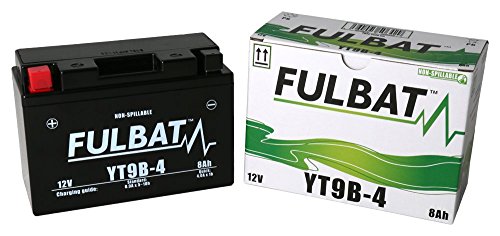 Batería FULBAT YT9B-4 12V 8Ah 115A Largo: 150 x Ancho: 68 x Alto 105 (mm)