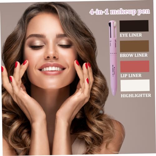Lápiz de Maquillaje 4 en 1 para Ojos, Cejas, Labios y Iluminador miniatura 2