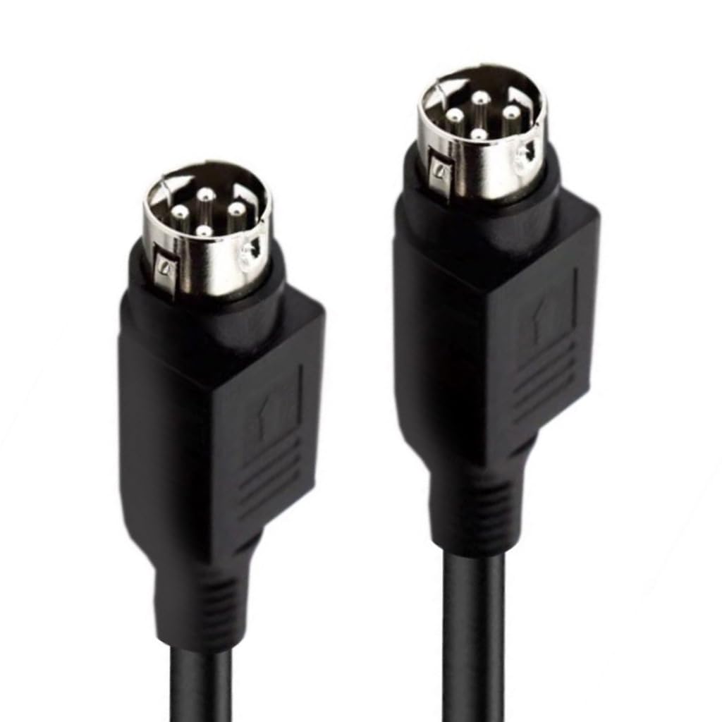Elnwnnkc 4Pin DIN Male Speakers Cable for R1700BT R1600TIII Speakers High Fidelitys Sound Wire Metal Shielding ABS
