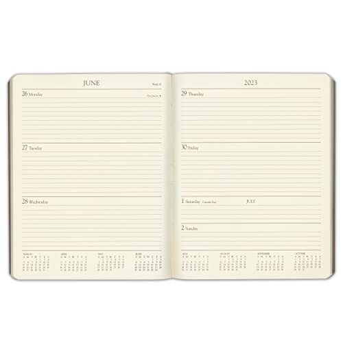 2023 Large Weekly Gallery Leather Planner - Acadia Hydrangea - 9.75X7.5" #TOP4