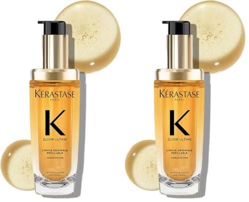 Image of Kerastase Elixir Ultime Hair Oil-In-Serum | 2X Shinier Hair | 96H Anti-Frizz Action | Infused with French Camellia, Marula & Wild Camellia Oils