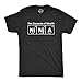Mens Ninja Element T shirt Funny Science Warrior Novelty Mens Graphic Nerdy Tees (Black) M