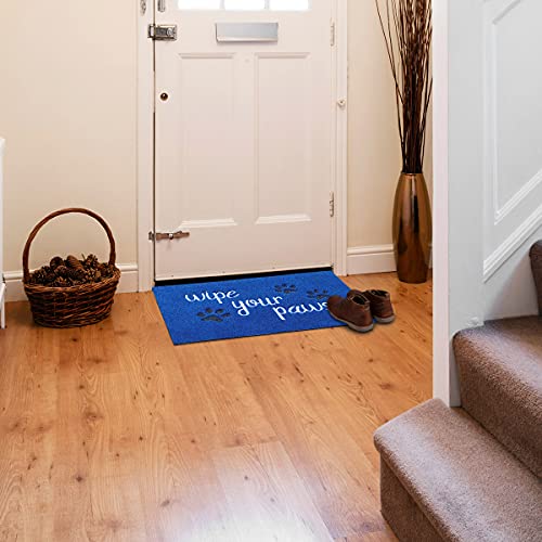 HLFMVWE Outside Door Mats for Home Entrance Funny Mats Wipe Your Paws Mat Welcome Mat for Front Door with Non Slip Rubber 45 x 70 - Image 4