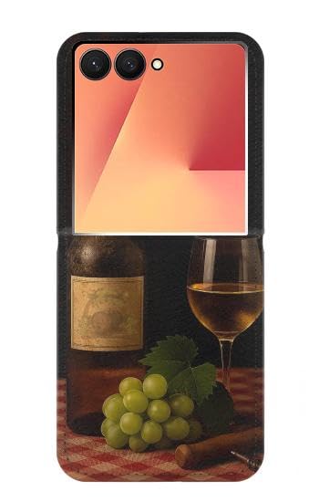 Samsung Galaxy Z Flip 7 étui cuir Old Vines Wine antichoc à clapet