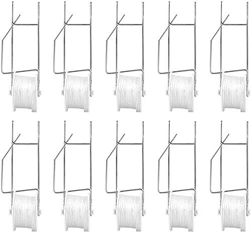 Fofetbfo 20 PCS Tomato Trellis Roller Hooks with 15 M Rope Tomato Support Hooks Trellis Flower Vine Twine Crop Trellis Kit Plant Roller Hook for Tomato Vine Vegetables