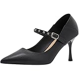 STYLISH HEEL DESIGN FOR ELEGANCE & SUPPORT: Talon mince et élégant allie stabilité et style avec hauteur confortable