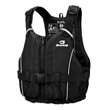 Owntop Chaleco de Ayuda a la Flotabilidad para Adultos, Chaleco de Flotación de Espuma con Bolsillo, Chaleco de Natación para Paddleboarding, Kayak, Sup, Pesca - Negro XL/XXL