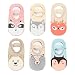 Dicry 6 Pairs Girls Anti slip Walking Socks with Grip, Thick Warm Non Skid Baby Infant Toddler Mary Jane Socks with Strap, 6-12 Months