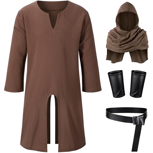 Image of TOKYO REVENGERS Kids Medieval Renaissance Pirate Costume Knight Cosplay Outfit LARP Costume Accessories Set