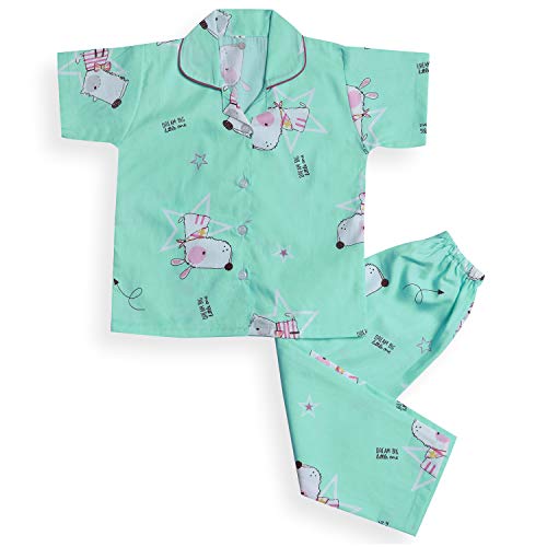 Image of Wish Karo Printed Top & Bottom Pajama Set Night Dress for Boys & Girls-(ND16)