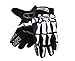 Basecamp Skeleton Gloves for Women and Men - Skull Cycling and Motorcycle Bone Gloves for Halloween, Thanksgiving, Christmas, New Year Party Gift