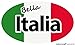 Produktbild 1art1 Flaggen Der Welt - Bella Italia Poster-Sticker Tattoo Aufkleber 9 x 9 cm