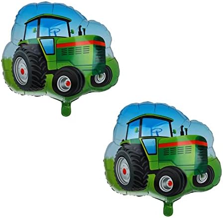 2 Pieces Tractor Balloons Birthday Party Decoration Boy Farm Themed Supplies