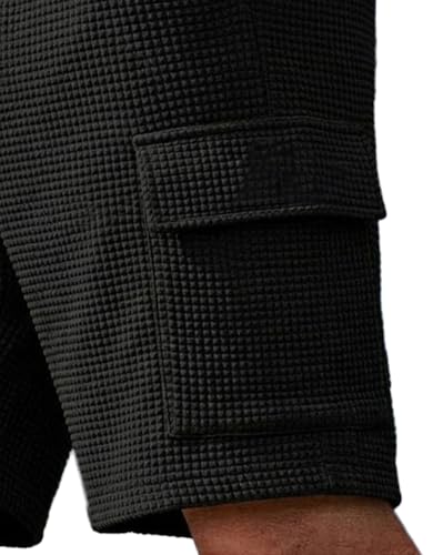 Image of AUSK Classic Relaxed Fit Cargo Stretch Shorts for Mens| Half Pant Cargo Shorts with Pockets | Casual Shorts for Mens