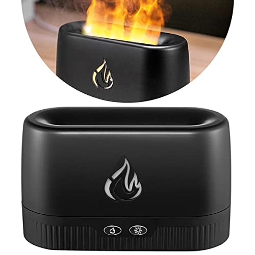 Difusor de Aromas Umidificador Efeito Chama Elétrico Ultrassônico...