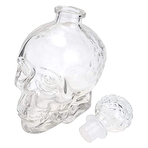 Decantador Whisky, Decantador De Vino, Dotella Calavera, Decantador De Whisky De Vidrio, Decantador Licor, Hogar, Fiesta, Halloween, Navidad Y Cumple, 550ML Cover