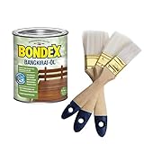 Bondex Bangkirai Öl für den Außenbereich (inkl. Nordje Pinsel-Set 3-teilig...