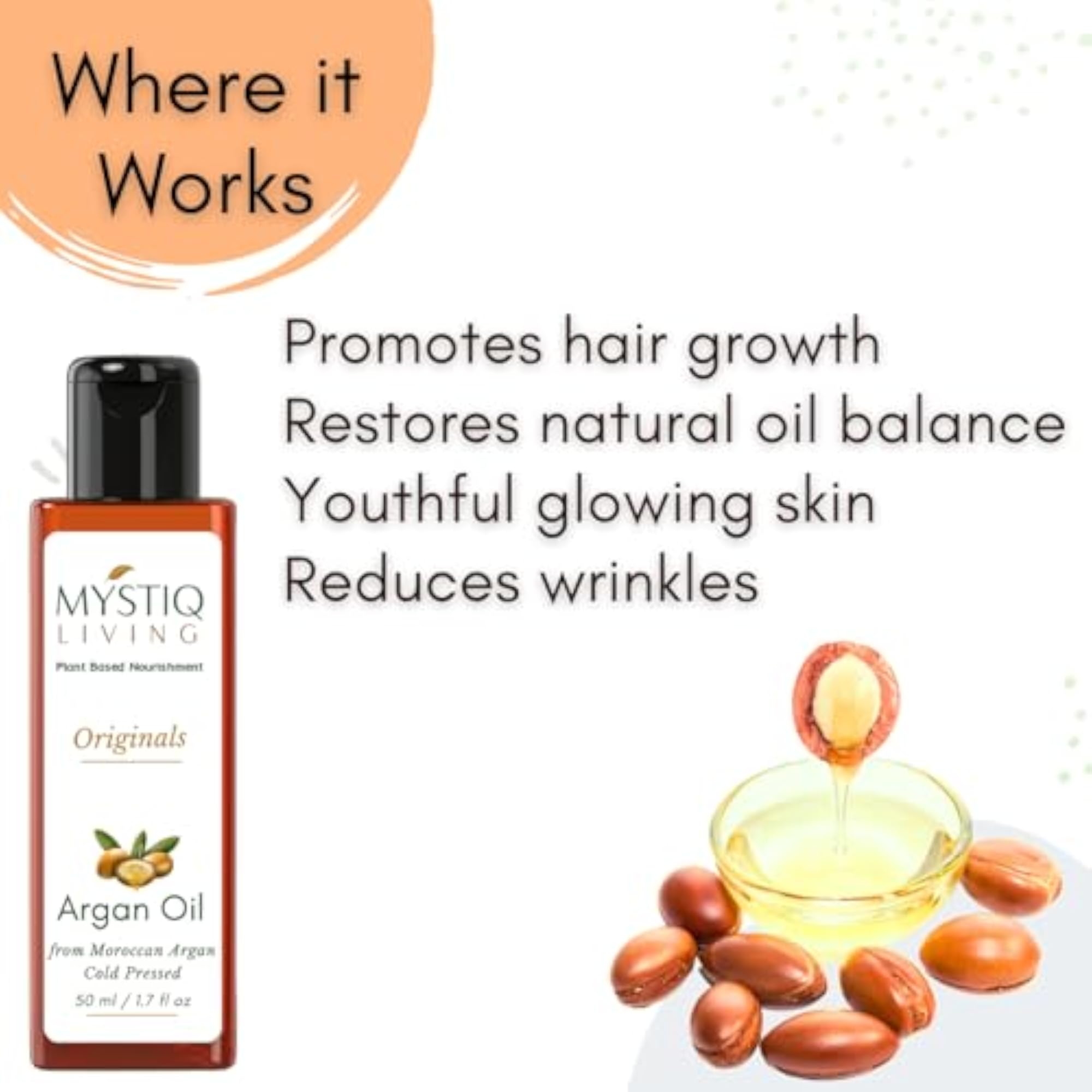 Pure Moroccan Argan Oil, 50ml