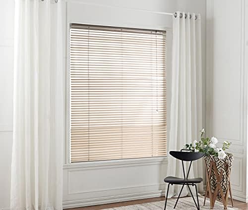 Taiyuhomes Aluminum Venetian Blinds Window Blinds for Kitchen, Office, Bathroom, Bedroom, Living Room (Black,50x130)
