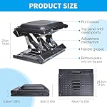 Scalebeard Foot Rest for Under Desk at Work,Height Adjustable Infinite Angle Ergonomic Foldable Footrest for Office, Gaming,Computer, Removable Pad Desk Foot Stool with Massage Beads,for All Seasons - Image 3