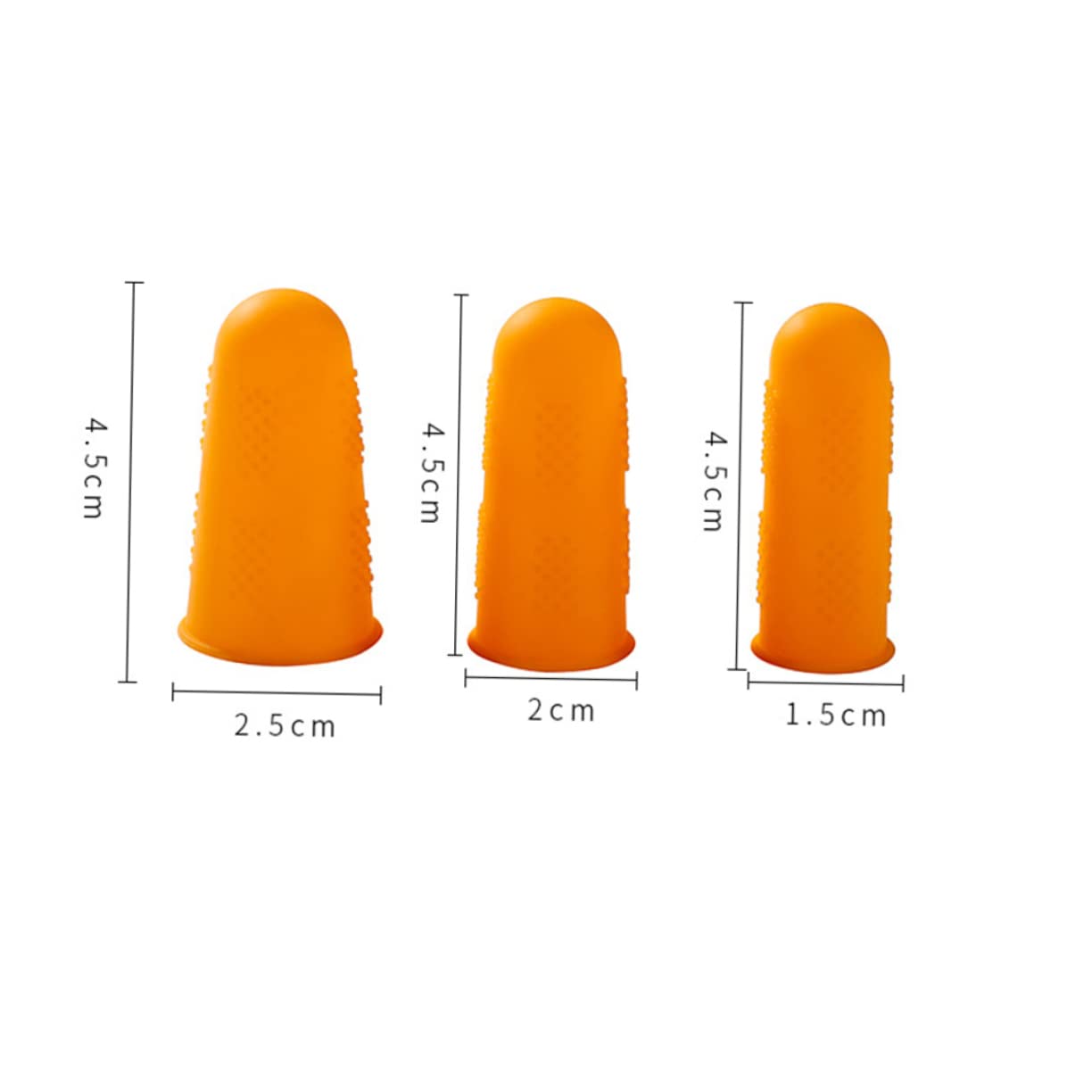 Gadpiparty 12Pcs Silicone Finger Covers Finger Protectors for Men Women for Kitchen Work Cooking and Crafts