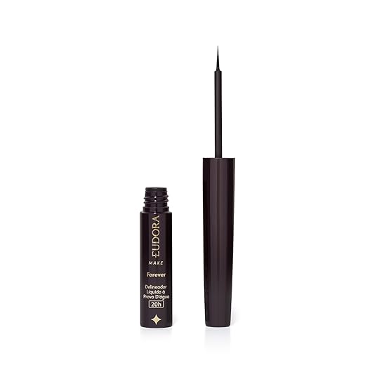 Eudora Make Forever Delineador Líquido Preto À Prova D'água 3ml