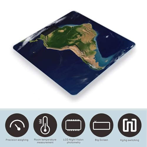 Báscula digital de baño con pantalla LED y capacidad 400 lb miniatura 3