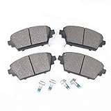 Juego de pastillas de freno, freno de disco, eje delantero para Honda, MG, Nissan, BB08130, ancho 131,7 mm, altura 58,3 mm, grosor 16,5 mm, con aviso de desgaste acústico con accesorios con tornillos de pinza de freno. Número de tornillos de prueba. E9 90R-01229/125 sistema de frenos Lucas / TRW tener en cuenta las dimensiones