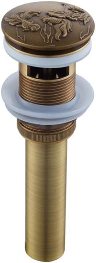Bathroom Lavatory Basin Sink Up Drain Antique Finish Brass Material Waterlet Vanity Sink Waste Drainer(J)
