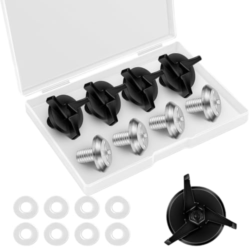 8 tornillos para casco de motocicleta, tornillos para visera de casco, accesorios para casco de motocicleta con 8 arandelas de goma