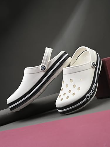 Image of Men Clogs with Back Strap | Lightweight Comfort Footwear | Cushioned EVA Sole | Anti-Slip Everyday Wear Clogs for Indoor, Outdoor, Work & Casual Use