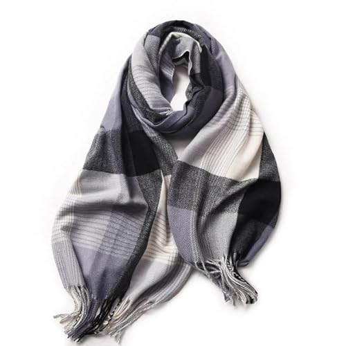 Bufanda de invierno elegante para mujer y hombre chal suave premium 4