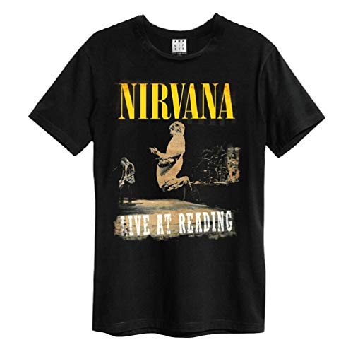 Amplified Nirvana Live at Reading T-Shirt Unisexe – Charbon, XXL - Les Beatles, Paul McCartney, John Lennon, RIngo Starr, George Harrison Amplified Nirvana Live at Reading T-Shirt Unisexe - Charbon, XXL