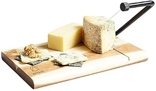 Artesà Acacia Wood Wire Cheese Slicer Board, 27 x 19 cm (10.5 x 7.5 Inch)