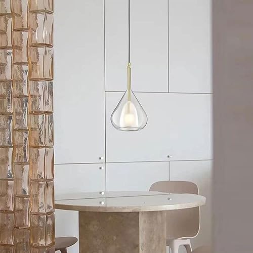 Luces colgantes de vidrio ajustables para techo de entrada y pasillos 5