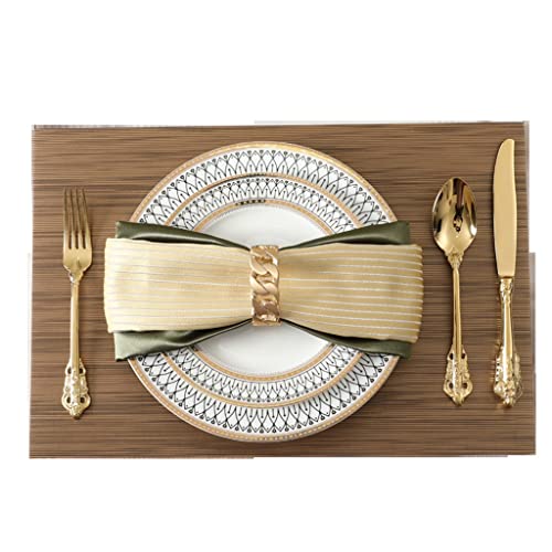 Sets de table en cuir western antidérapants et faciles à laver - 2