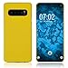 Produktbild PhoneNatic Case kompatibel mit Samsung Galaxy S10 - Hülle gelb gummiert Hard-case Cover
