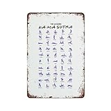 Modern Kamasutra Sex Instruction Wall Art Sexual Life Sexy Modern Position Workout For Home Poster Antique Rustic Sign Metal Plaque Creative Art Retro Style Vintage Wall Decor Novelty Gifts 8x12inch