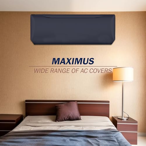 Image of Solid Split AC Cover for 1.5 Ton Indoor - Dustproof & Water Resistant Protection (Grey)